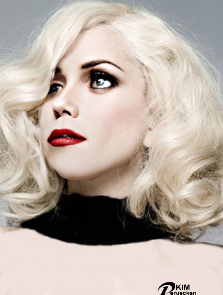 14  inchsynthetische kappenlose geschichtete geschweifte Schulter Lady Gaga Perücken