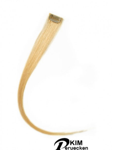 Trendy Blonde Straight Remy Echthaarspange in Haarverlängerungen