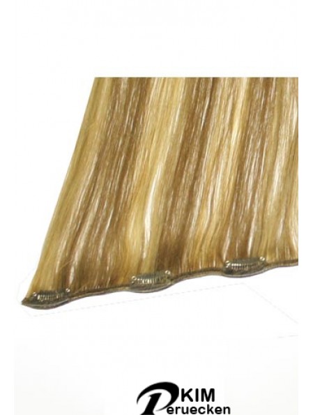 No-Fuss Blonde Straight Remy Echthaarspange In Haarverlängerungen