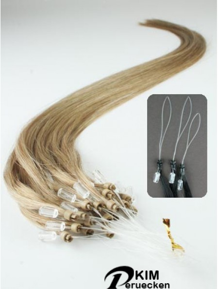 Gute blonde gerade Micro Loop Ring Haarverlängerungen