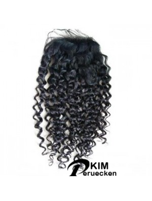 Spitzenverschlüsse Curly Style Schwarze Farbe Long Length With Remy