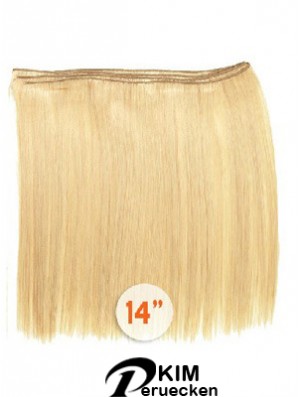 Straight Remy Echthaar Blonde Style Schussverlängerungen
