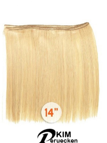 Straight Remy Echthaar Blonde Style Schussverlängerungen