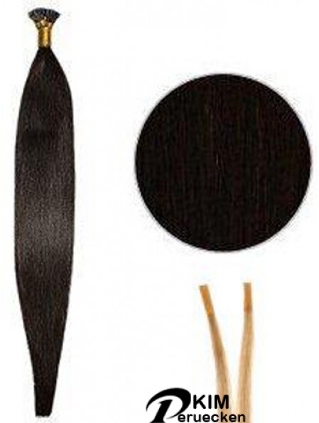 Black Straight Stick / I Tip Haarverlängerungen