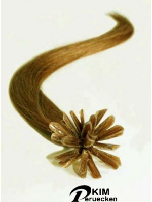 Blonde Straight No-Fuss Nagel / U Tip Haarverlängerungen