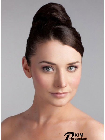 Brown Bun Haarteile