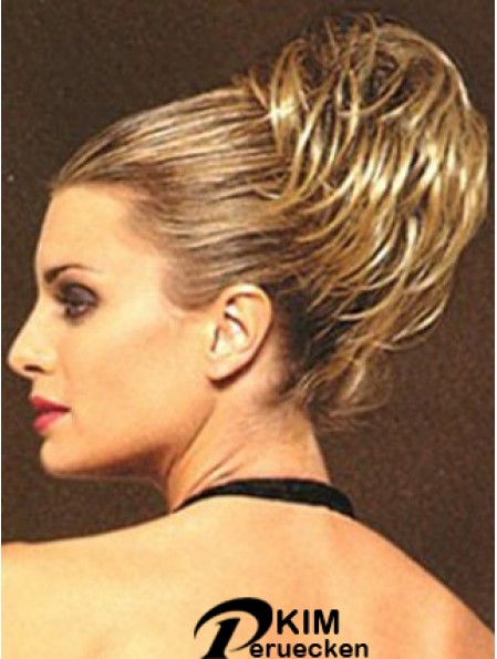 Clip On Haarteile UK Straight Style Kurze Länge Blonde Farbe