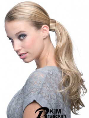 Günstigste gewellte blonde Pferdeschwänze