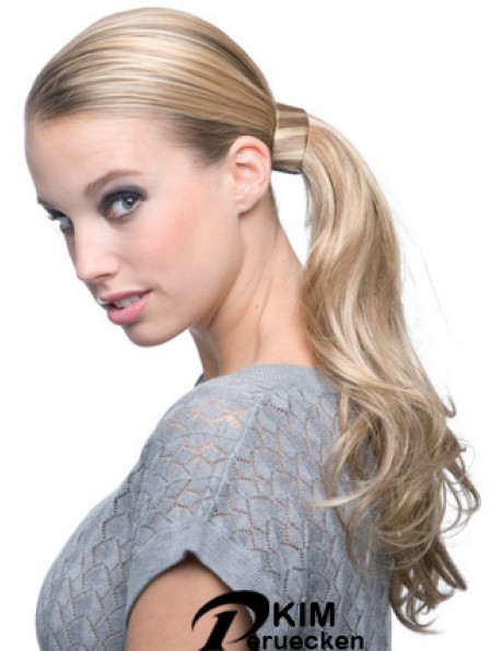 Günstigste gewellte blonde Pferdeschwänze