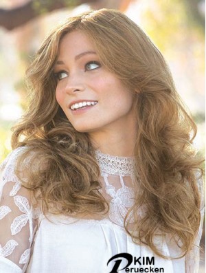 Blonde Long 16  inchOhne Pony Moderne Echthaarperücken