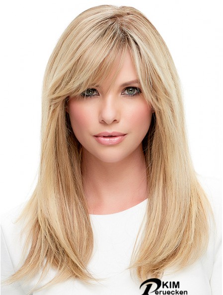 Damen Perücken Günstige 100% Hand mit Pony Straight Style gebunden