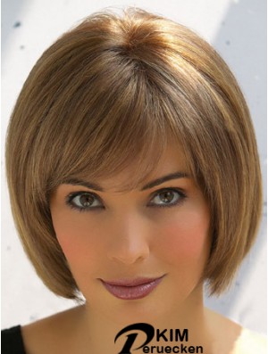 Echthaar Bob Lace Perücken Bobs Kurz geschnitten mit Capless