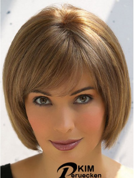 Echthaar Bob Lace Perücken Bobs Kurz geschnitten mit Capless