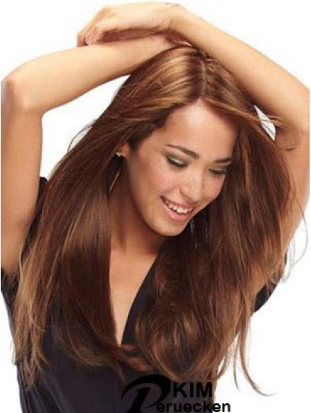 Echthaar Perücken Monofilament Cap Auburn Farbe 100% handgebunden