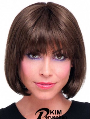 Remy Human Bobs Kinnlänge Gerade Spitze Front Echthaar Bob Perücken