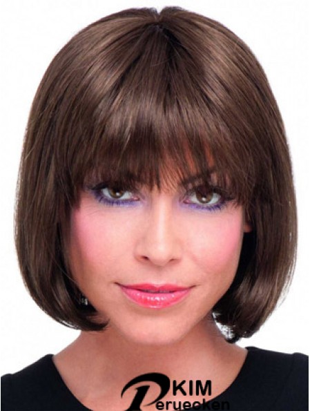Remy Human Bobs Kinnlänge Gerade Spitze Front Echthaar Bob Perücken