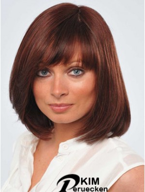 12 Zoll Fabulous Red Bobs Monofilament Perücken