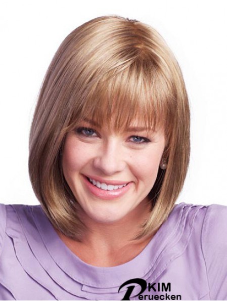 Kinnlänge Brown Sassy 11 Zoll Straight Bob Perücken