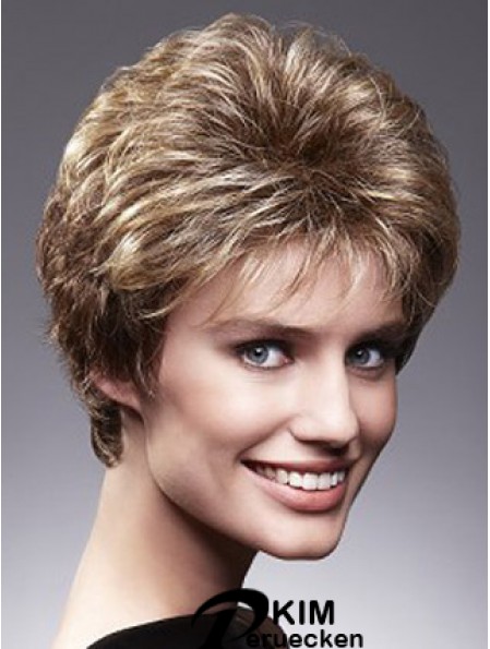 Monofillament Perücken mit Spitze vorne braun Farbe Classic Cut