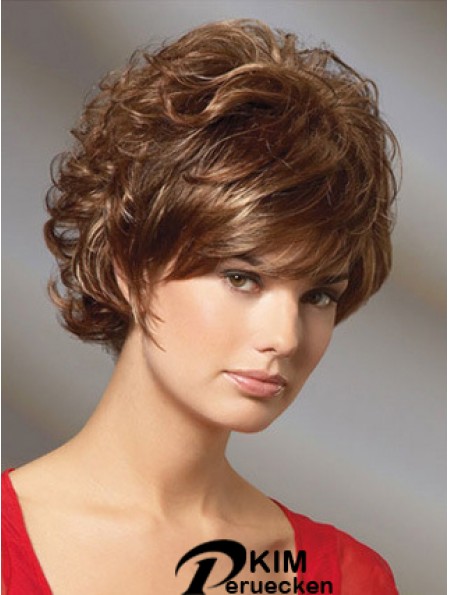 Curly Auburn Wunderschöne kurze klassische Perücken