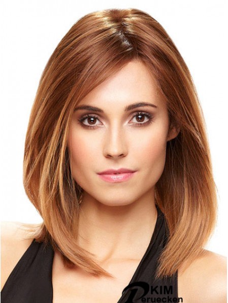 Schlanke Perücken mit Spitzenfront und Monofilamentt Auburn Color Layered Cut
