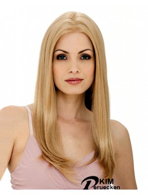 24 Zoll Blonde Long Layered Straight Flexibility Lace Perücken
