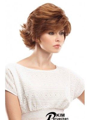 11 Zoll perfekte Auburn Bobs Monofilament Perücken