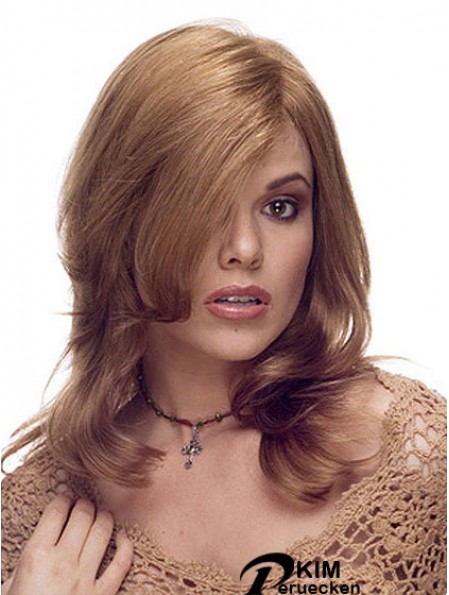 Praktische Brown Long Layered Wavy Lace Perücken