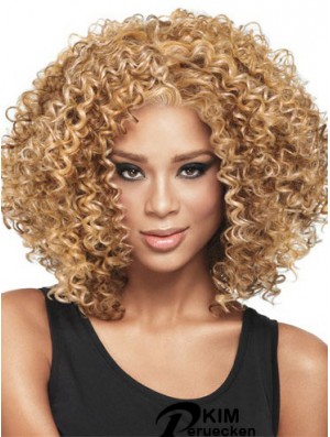 Afrikanische Frisur Mit Capless Kinky Style Blonde Farbe Schulterlänge