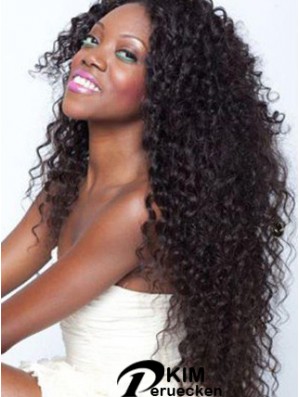 Afroamerikaner Spitze Perücken Remy Human Long Length Kinky Style