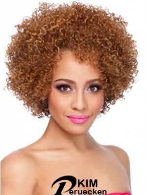 Afroamerikaner Afro Perücken Kinn Länge Kinky Style Layered Cut