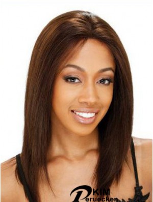 Echthaar Spitze Front Perücke Indian Remy Straight Style Schulterlänge