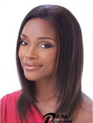 Ohne Pony Beste Straight Auburn Schulterlange Echthaar Lace Front Perücken