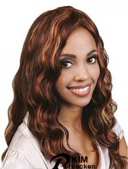 Long Auburn ohne Pony wellig Best Full Lace Perücken