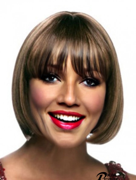 Kurze blonde gerade Bobs entworfene Afroamerikanerperücken