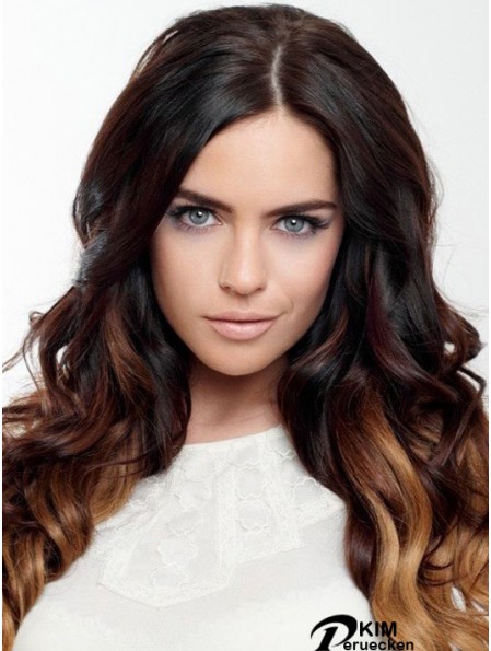 Handgebundene Echthaarperücke Indian Remy Ombre / 2 Color Brave Style