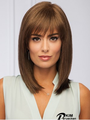 Monofilament 14 Zoll gerade braune afrikanische Frisuren