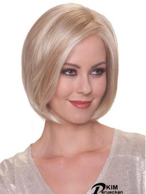 Blonde Online Straight Short Synthetic Bob Perücken