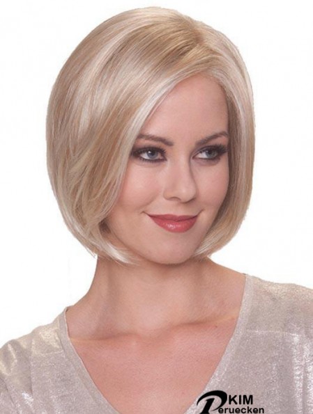 Blonde Online Straight Short Synthetic Bob Perücken