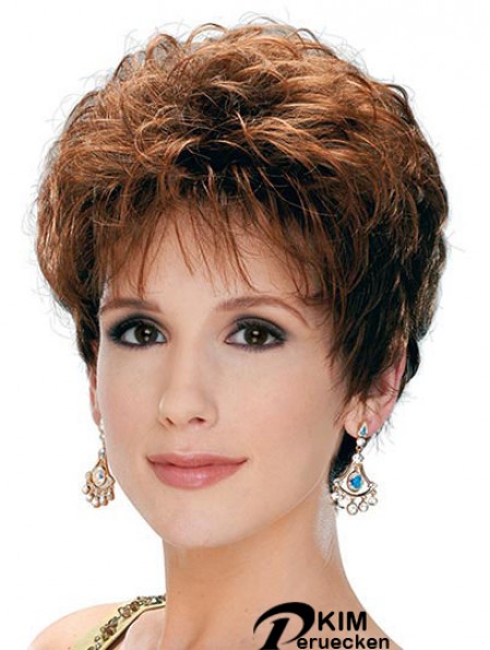 Klassische Lady Perücke Mit Capless Synthetic Curly Style Short Length