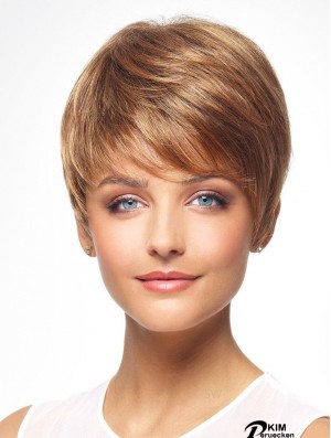 Auburn 8  inchBoycuts Günstigste Capless Synthetic Perücken