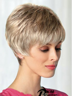 Boycuts Blonde 8  inchBeste kurze Perücken