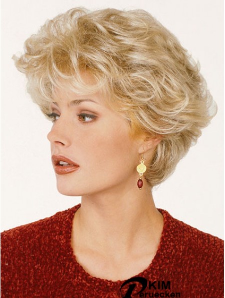 Synthetisches Haar Classic Cut Blonde Farbe Kurze Länge