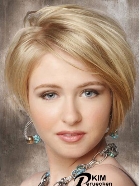 Glueless Synthetic Lace Front Perücken Kinn Länge Lace Front Straight Style