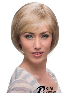 Kinn Länge Blonde Top 10 Zoll Straight Bob Perücken