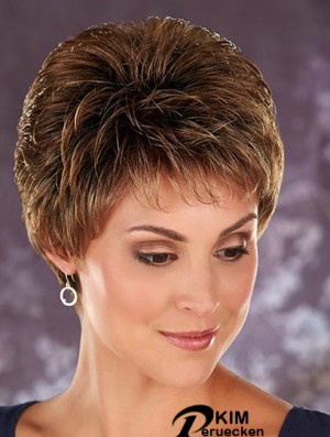 Beste blonde abgeschnittene Boycuts gewellte glueless Lace Front Perücken