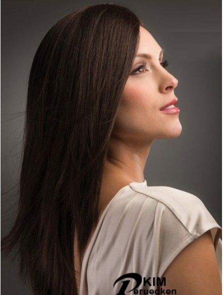 Echte synthetische Perücken Browns Brown Farbe Long Length Straight Style