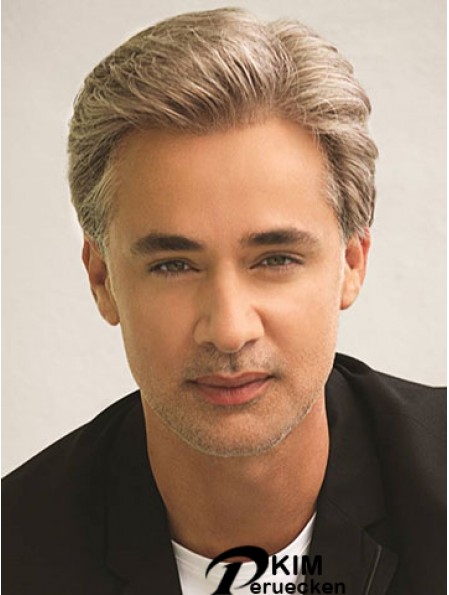 Classic 6  inchStraight Synthetic Blonde Perücke Short Men