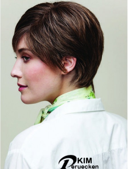 Straight Boycuts 8  inchDurable Short Perücken