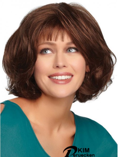 Kinnlänge gewelltes Monofilament Auburn New Bob Perücken